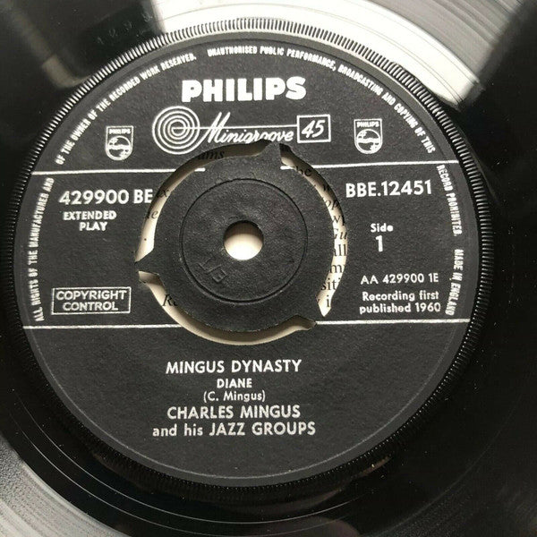 Charles Mingus And His Jazz Group : Mingus Dynasty (7", EP, Mono)