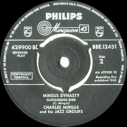Charles Mingus And His Jazz Group : Mingus Dynasty (7", EP, Mono)
