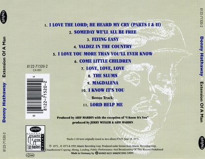 Donny Hathaway : Extension Of A Man (CD, Album, RE, RM)