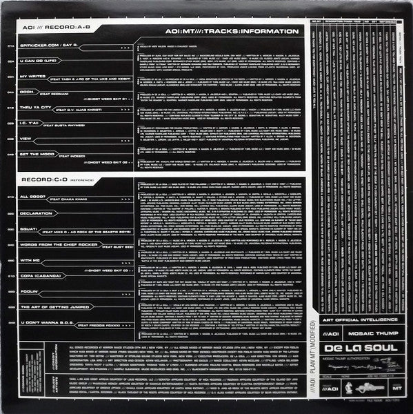 De La Soul : Art Official Intelligence: Mosaic Thump (2xLP, Album, Ltd)