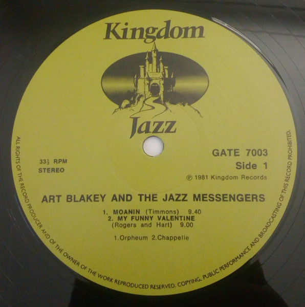 Art Blakey And The Jazz Messengers* Featuring Wynton Marsalis : Live At Bubba's Jazz Restaurant (LP, Album)