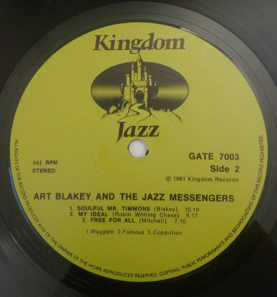 Art Blakey And The Jazz Messengers* Featuring Wynton Marsalis : Live At Bubba's Jazz Restaurant (LP, Album)