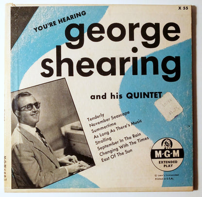 The George Shearing Quintet : You're Hearing George Shearing (2x7", Album, EP)