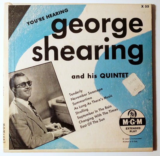 The George Shearing Quintet : You're Hearing George Shearing (2x7", Album, EP)