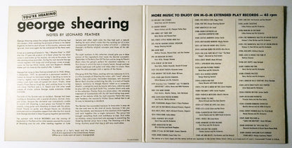 The George Shearing Quintet : You're Hearing George Shearing (2x7", Album, EP)