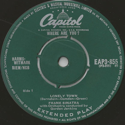 Frank Sinatra With Gordon Jenkins And His Orchestra : Where Are You? Part 3  (7", EP, Mono)