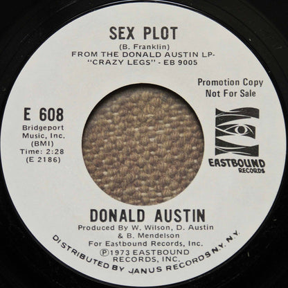 Donald Austin : Can't Stand The Strain / Sex Plot (7", Promo)