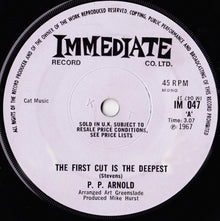 P.P. Arnold : The First Cut Is The Deepest (7", Single, Mono, Sol)