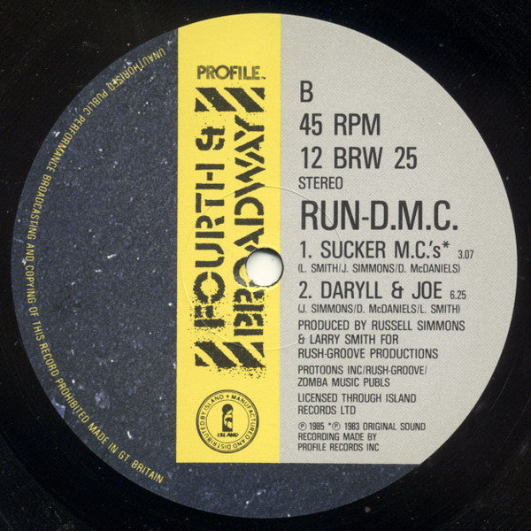 Run-DMC : You Talk Too Much (12")