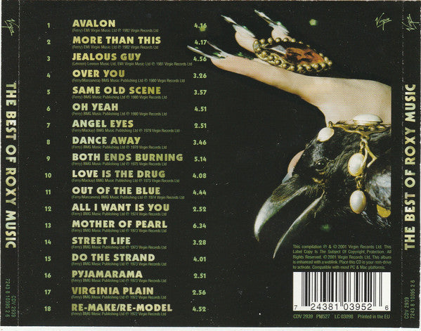Roxy Music : The Best Of Roxy Music (CD, Comp, Enh)