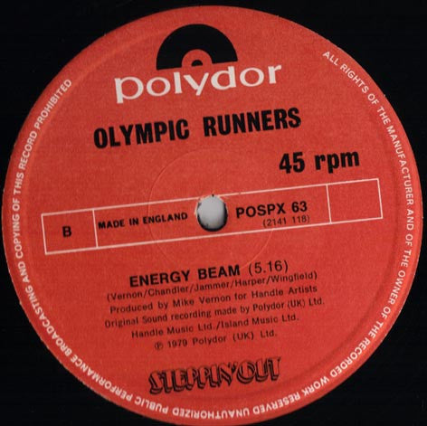 Olympic Runners : The Bitch (12", Single, Ltd)
