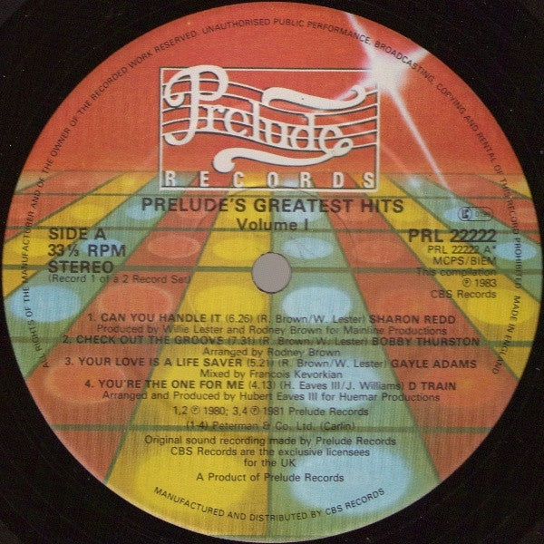 Various : Prelude's Greatest Hits - Volume One (LP, Comp)