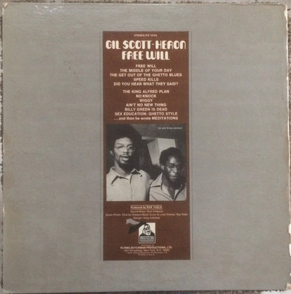 Gil Scott-Heron : Free Will (LP, Album, Gat)