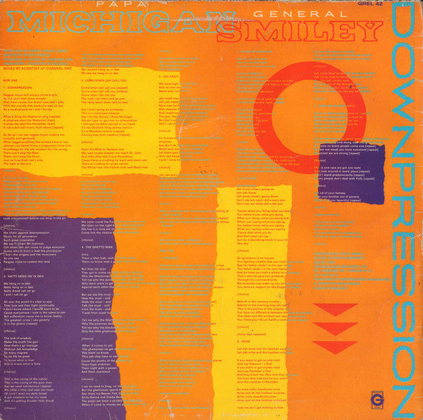 Papa Michigan & General Smiley* : Downpression (LP, Album)