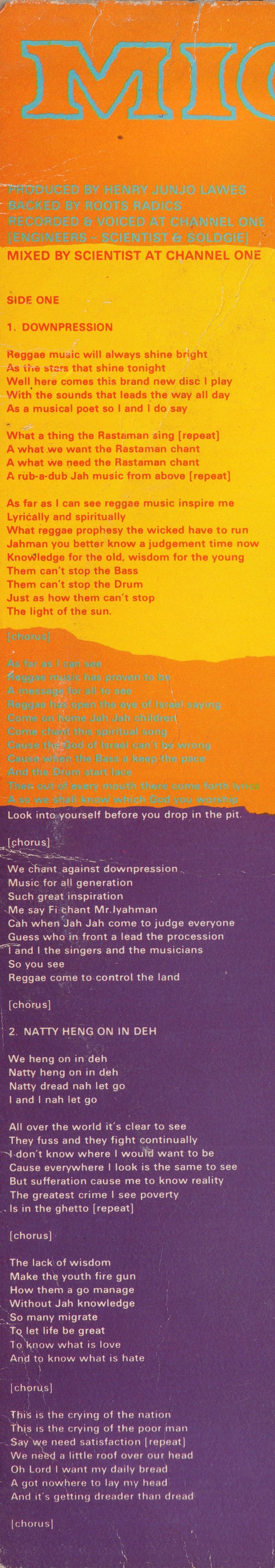 Papa Michigan & General Smiley* : Downpression (LP, Album)