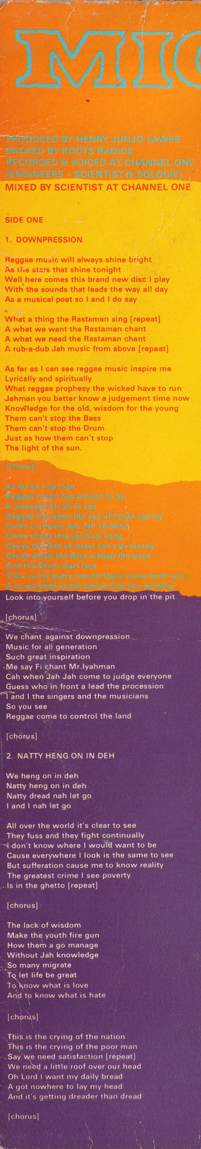 Papa Michigan & General Smiley* : Downpression (LP, Album)