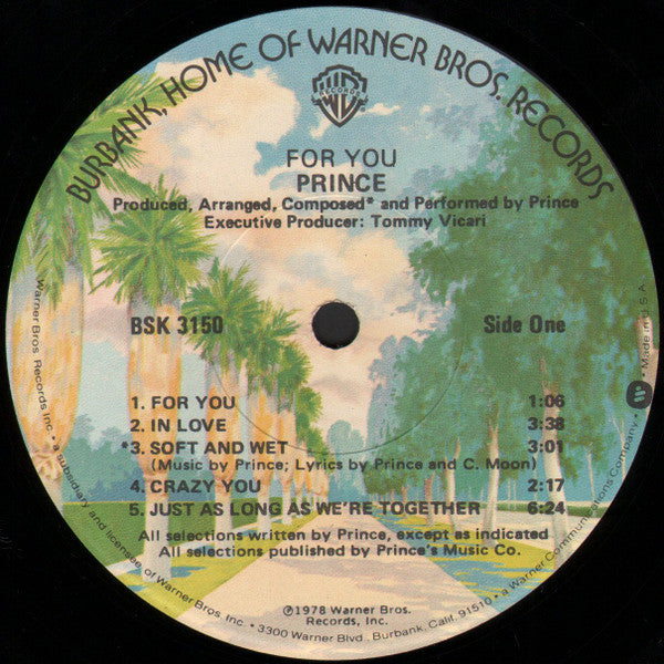 Prince : For You (LP, Album, Los)