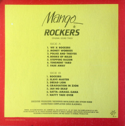 Various : Rockers (Original Sound Track) (LP, Comp, RP)