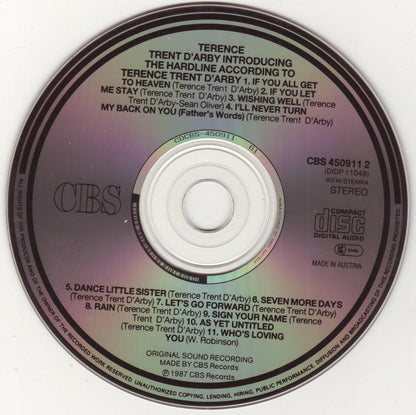 Terence Trent D'Arby : Introducing The Hardline According To Terence Trent D'Arby (CD, Album)