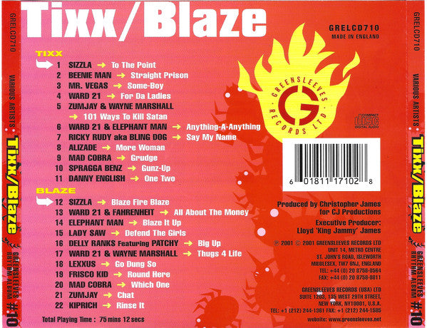 Various : Tixx / Blaze (CD, Comp)