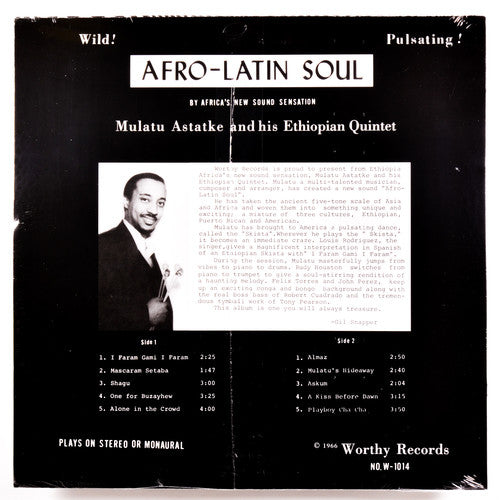 Mulatu Astatke & His Ethiopian Quintet : Afro-Latin Soul (LP, Album, RE)