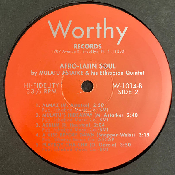 Mulatu Astatke & His Ethiopian Quintet : Afro-Latin Soul (LP, Album, RE)