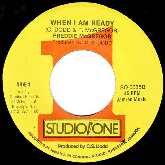 Freddie McGregor : When I Am Ready (7")