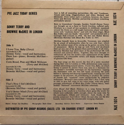 Sonny Terry & Brownie McGhee : In London - Part 1 (7", EP)