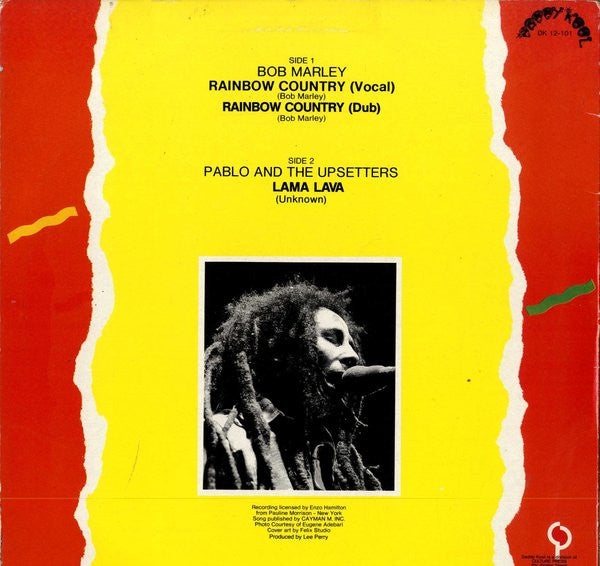 Bob Marley / Augustus Pablo And The Upsetters : Rainbow Country / Lama Lava (12", Unofficial)