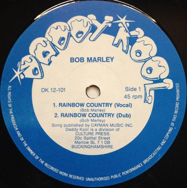 Bob Marley / Augustus Pablo And The Upsetters : Rainbow Country / Lama Lava (12", Unofficial)