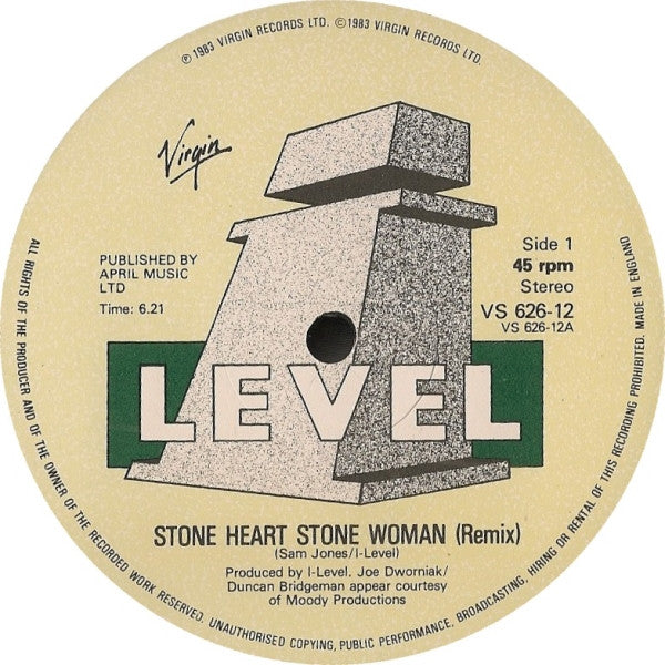 I-Level : Stone Heart (Stone Woman) (Remix) (12")