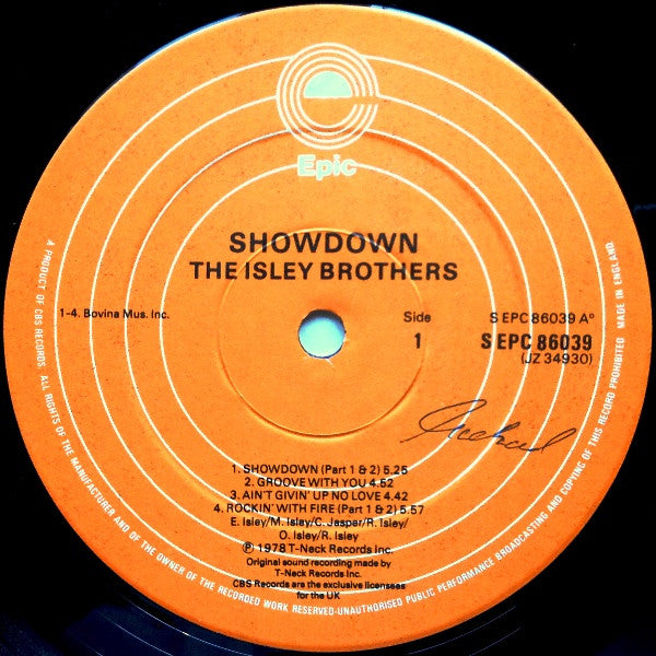 The Isley Brothers : Showdown (LP, Album, Gat)