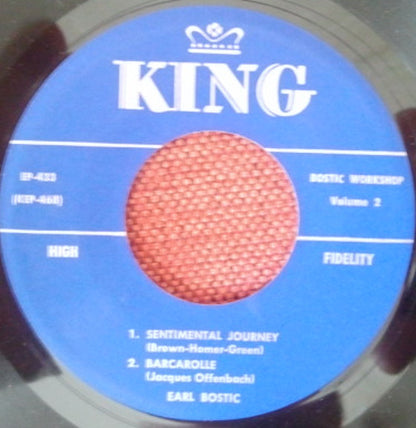 Earl Bostic : Dance Music From The Bostic Workshop Volume 2 (7", EP)