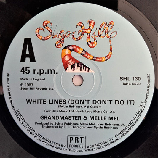 Grandmaster Flash & Melle Mel : White Lines (Don't Don't Do It) (12", 4 t)