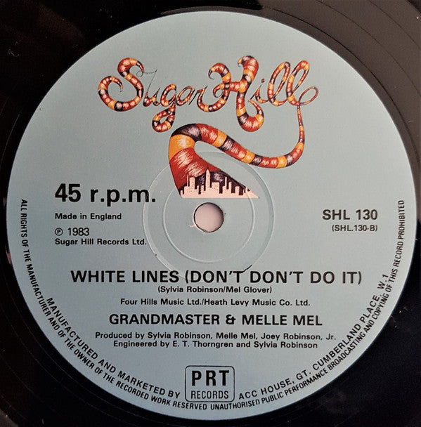 Grandmaster Flash & Melle Mel : White Lines (Don't Don't Do It) (12", 4 t)