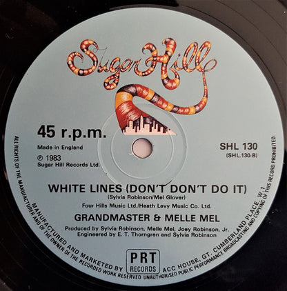 Grandmaster Flash & Melle Mel : White Lines (Don't Don't Do It) (12", 4 t)