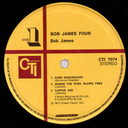 Bob James : BJ4 (Bob James Four) (LP, Album, Gat)
