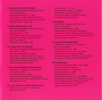 Muddy Waters : His Best 1947 To 1955 (CD, Comp, RE, RM, Son)