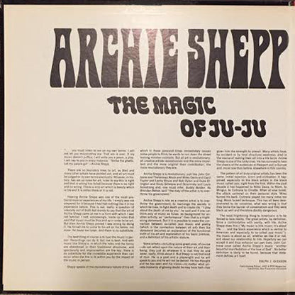 Archie Shepp : The Magic Of Ju-Ju (LP, Album, Promo, Gat)