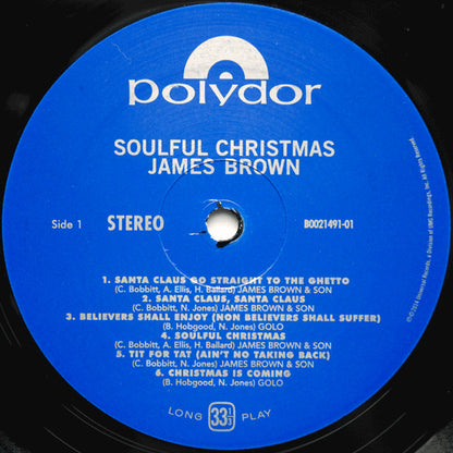 James Brown : A Soulful Christmas (LP, Album, RE)