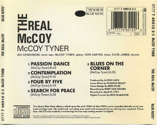 McCoy Tyner : The Real McCoy (CD, Album, RE)