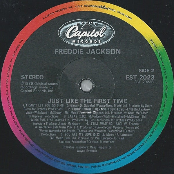 Freddie Jackson : Just Like The First Time (LP, Album)