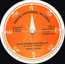 Bobby Davis (6) : Tonight / Love Comes Naturally (12", Single)
