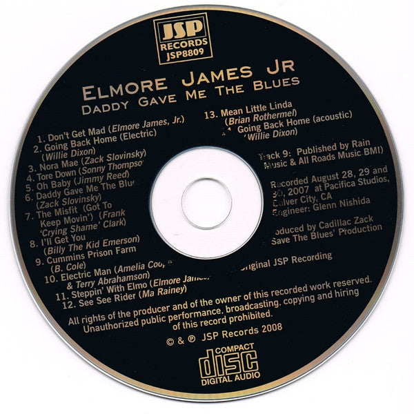 Elmore James Jr : Daddy Gave Me The Blues (CD)