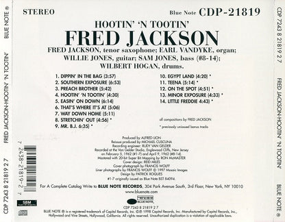 Fred Jackson : Hootin' 'N Tootin' (CD, Album, Ltd, RE)