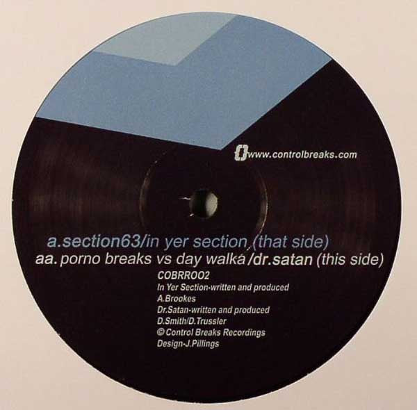 Section 63, Porno Breaks vs. Day Walka : In Yer Section / Dr. Satan (12", Single)