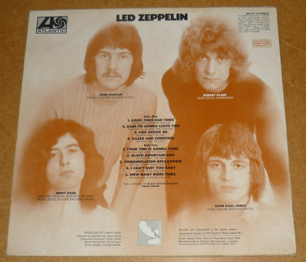 Led Zeppelin : Led Zeppelin (LP, Album, M/Print, Tur)
