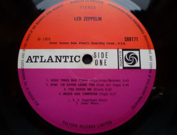 Led Zeppelin : Led Zeppelin (LP, Album, M/Print, Tur)