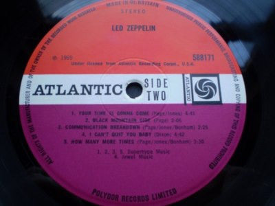 Led Zeppelin : Led Zeppelin (LP, Album, M/Print, Tur)