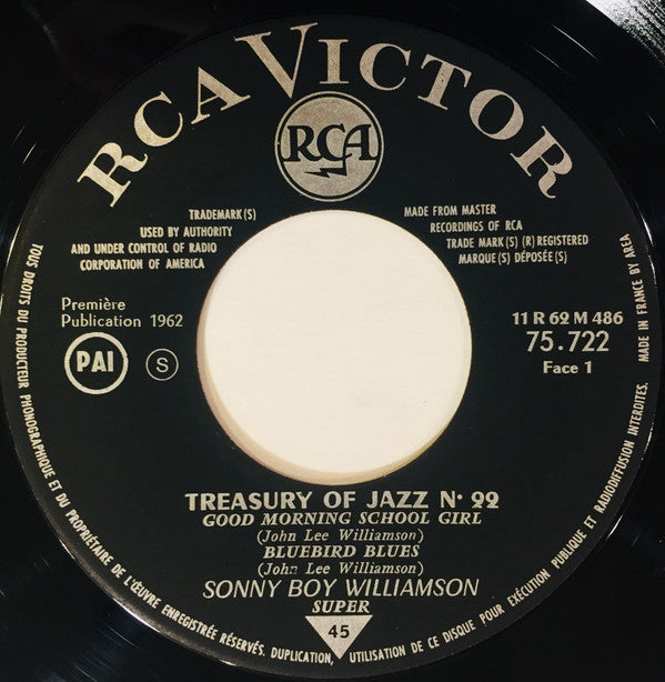 Sonny Boy Williamson : Treasury Of Jazz N° 22 (7", EP)